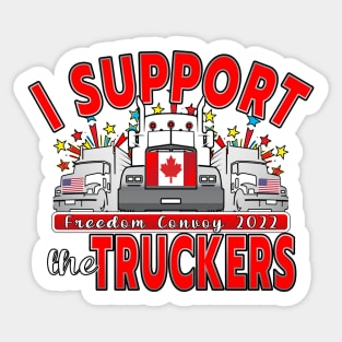 FREEDOM CONVOY OTTAWA TRUCKERS - FREEDOM CONVOY 2022 UNTIL WE ARE ALL FREE LETTERS BLACK Sticker